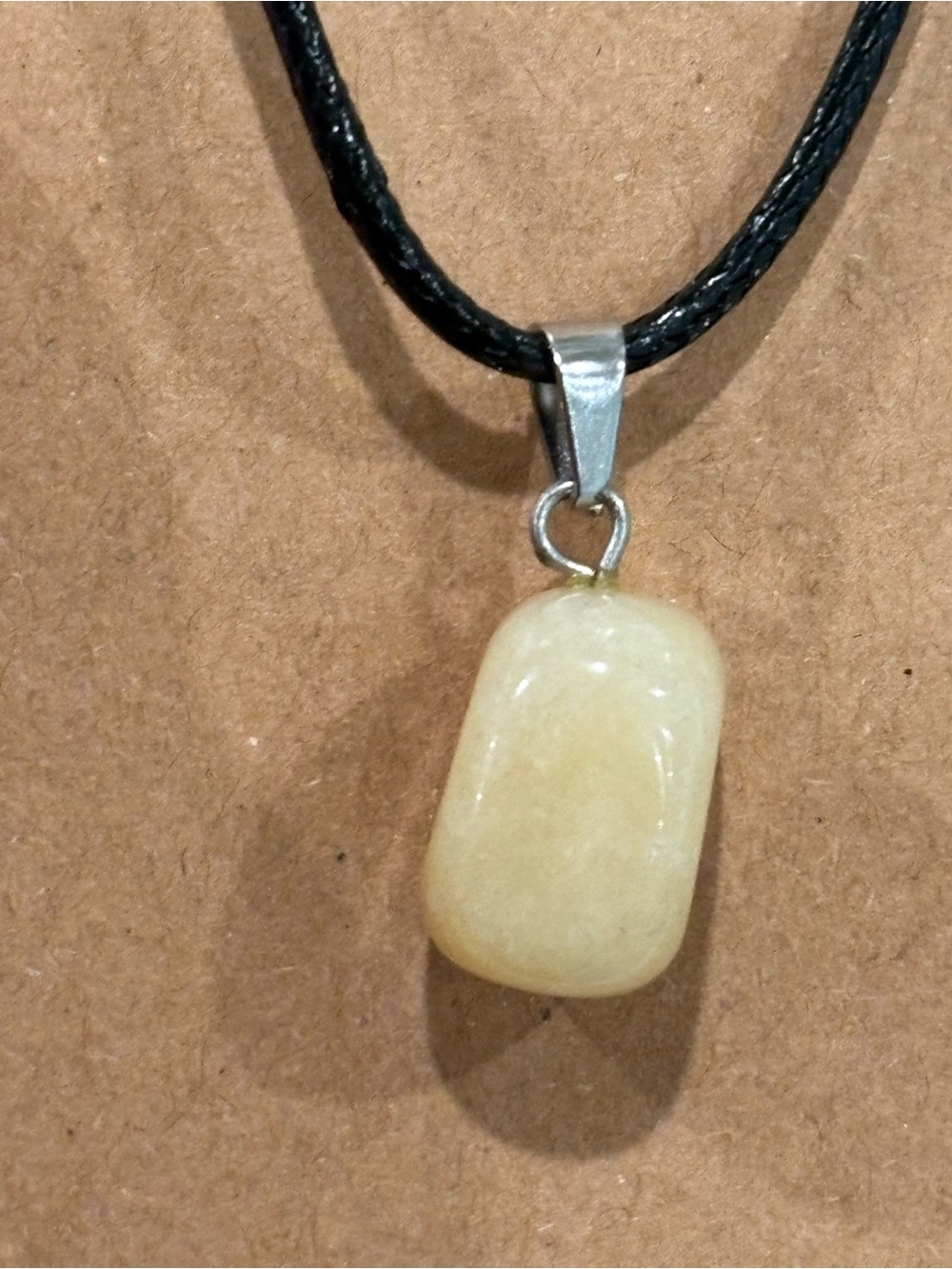 Yellow Aventurine Pendant Necklace